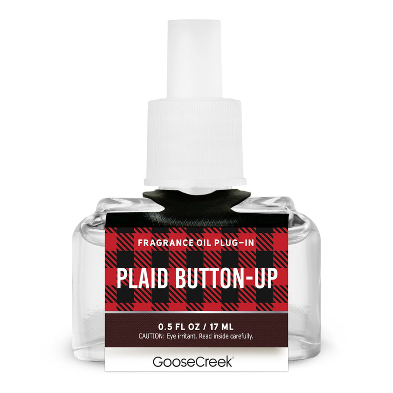 Plaid Button-Up Plug-in Refill Wave 1-0340
