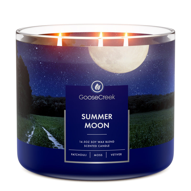 Summer Moon 3-Wick Candle Wave 1-0610