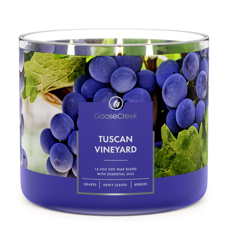 Tuscan Vineyard 3-Wick Candle Shift 1-0008